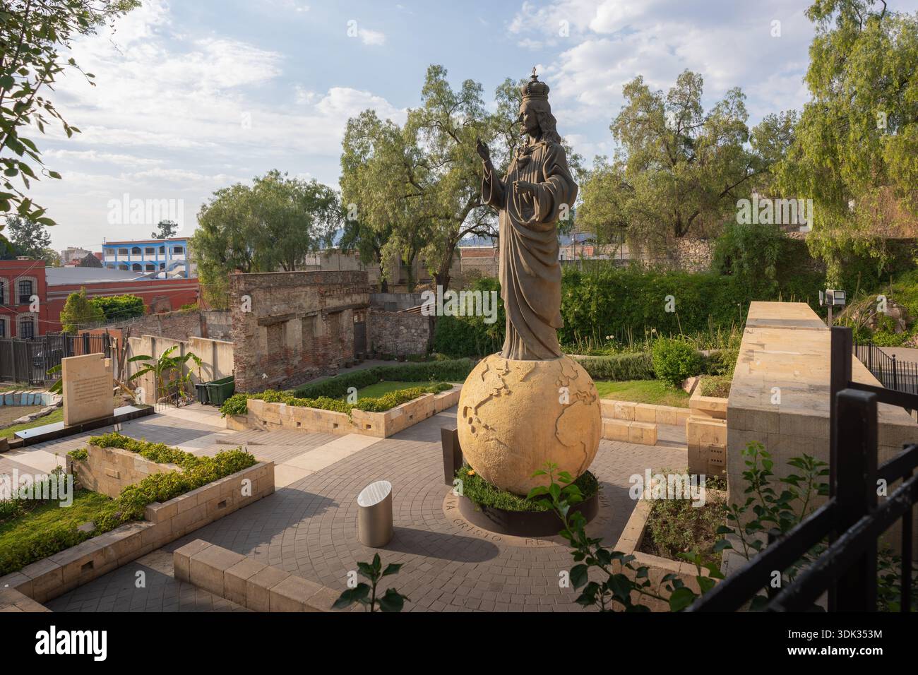 Monumento al Cristo Re (Cristo Rey) sulla Collina Tepeyac presso il complesso religioso della Basilica di nostra Signora di Guadalupe - città del Messico, Messico Foto Stock