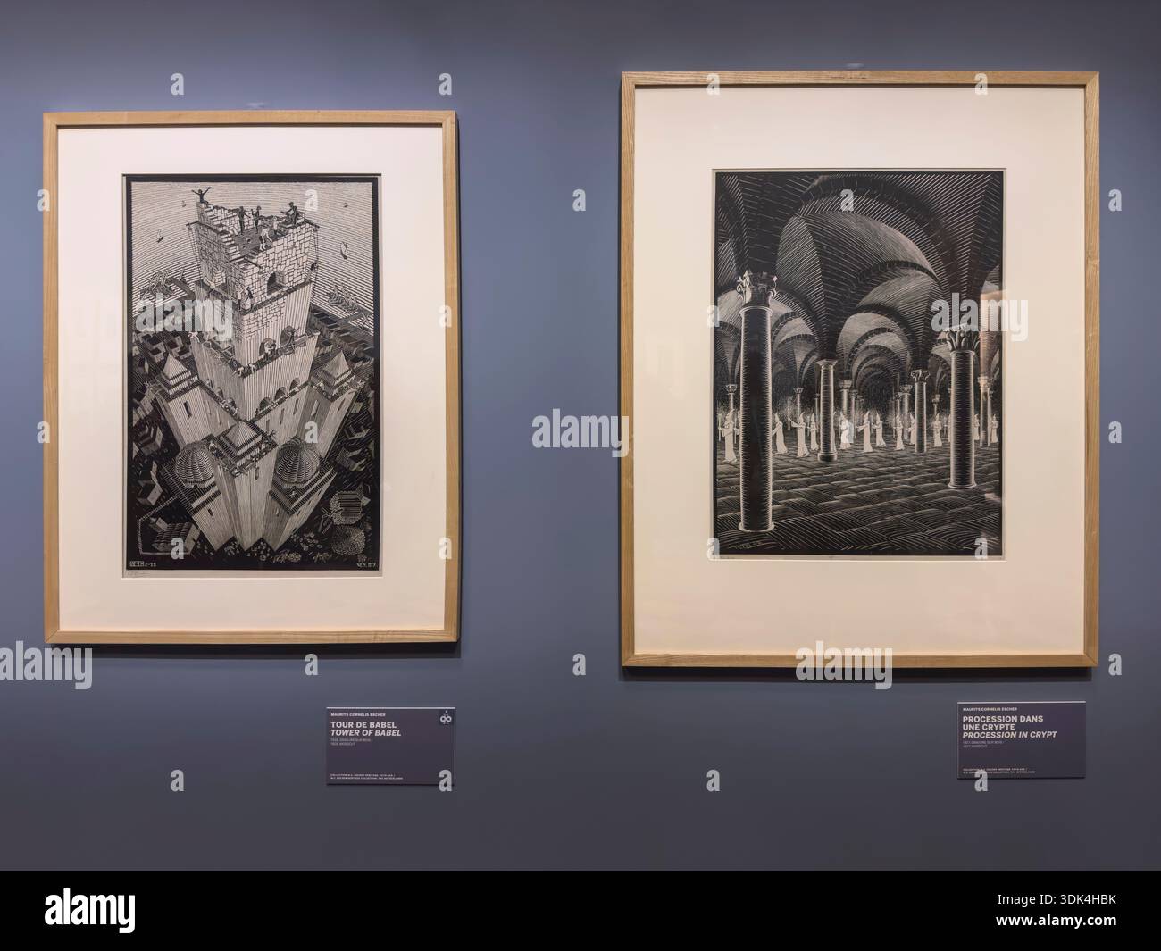 Mostra Mc Escher - Parigi, Francia Foto Stock