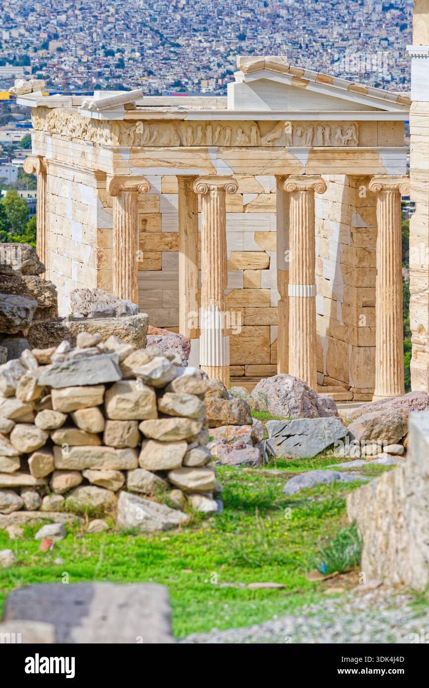 Santuario di Artemide Brauronia, Acropoli, Atene, Grecia Foto Stock