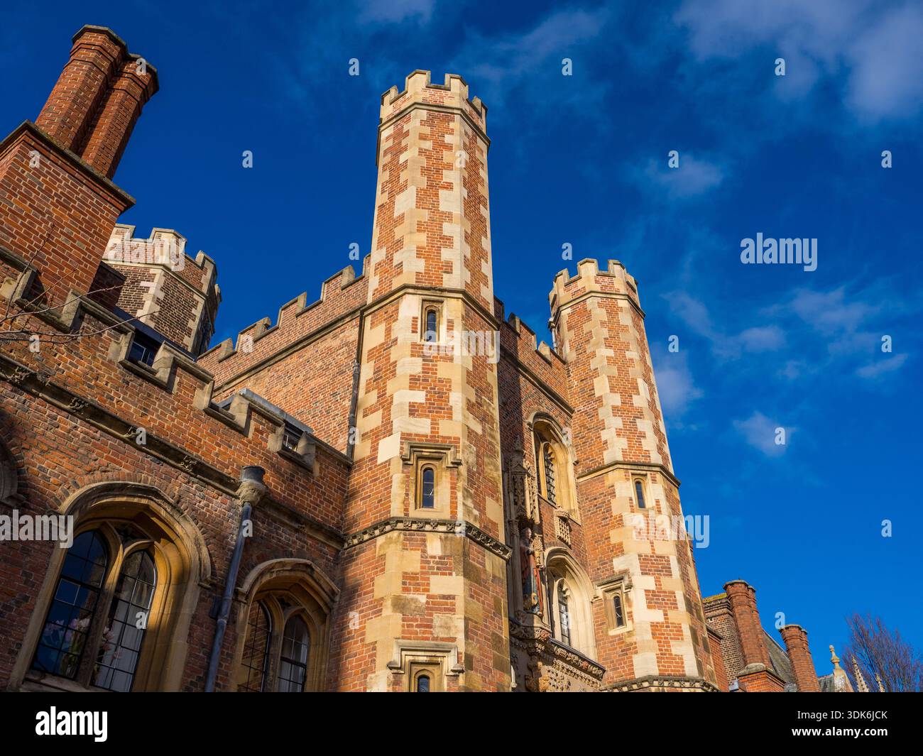 The Great Gate of St Johns College, Cambridge, Regno Unito. Foto Stock