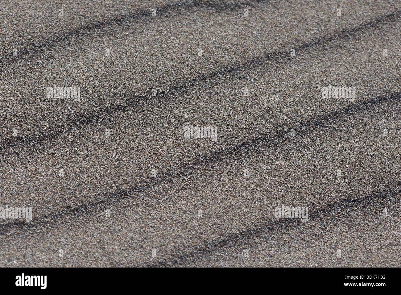 la sabbia increspata nella sabbia Foto Stock