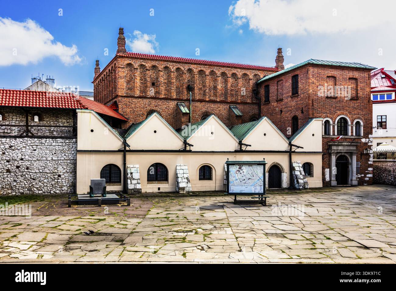 Antica sinagoga â€” Museo della storia ebraica di Cracovia, XV secolo, quartiere ebraico di Kazimierz, Cracovia, Polonia Foto Stock