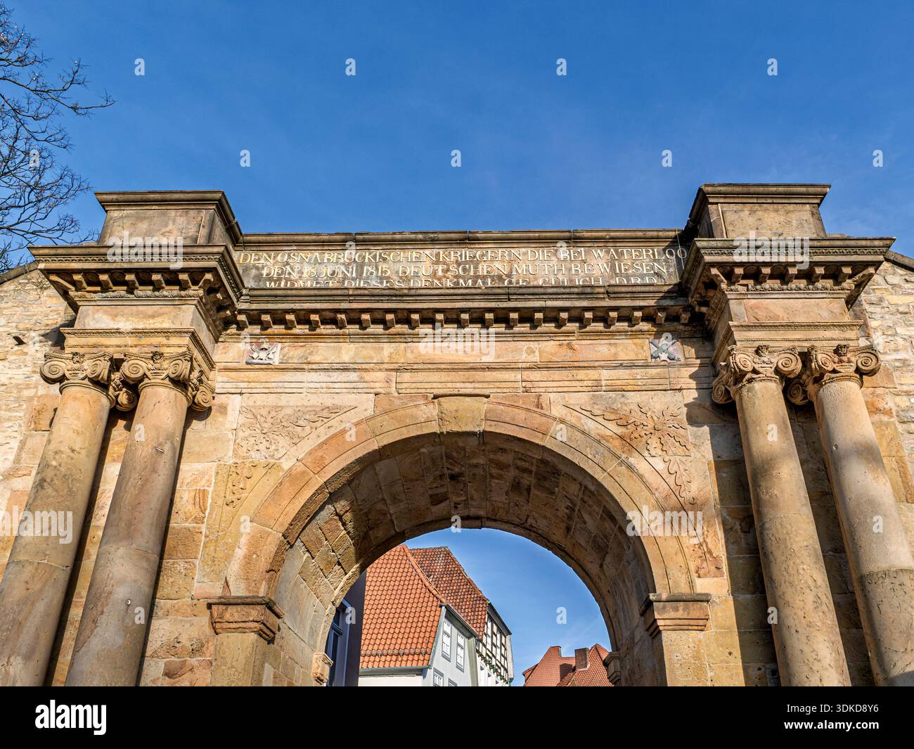 Imponente arcata, porta di Heger, Osnabrück, bassa Sassonia, Germania, Europa Foto Stock