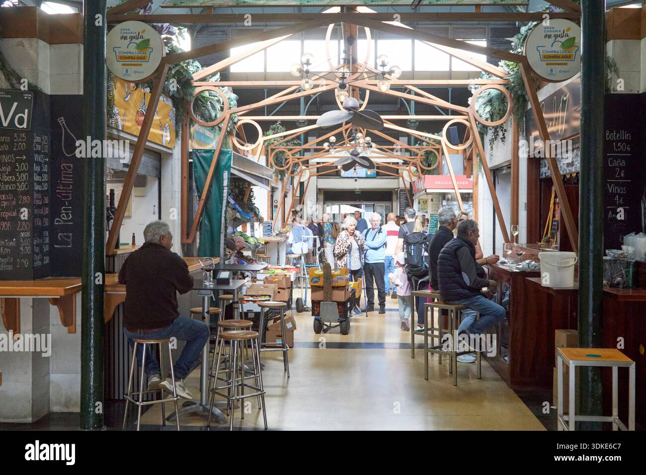 interno del mercado del puerto port market building las palmas de gran canaria, isole canarie, spagna Foto Stock