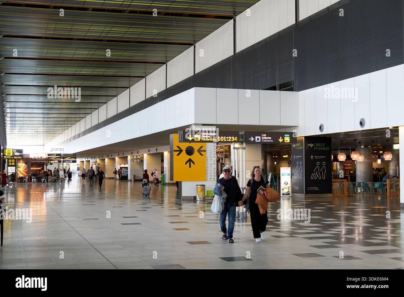 interno dell'aeroporto di gran canaria, isole canarie, spagna Foto Stock