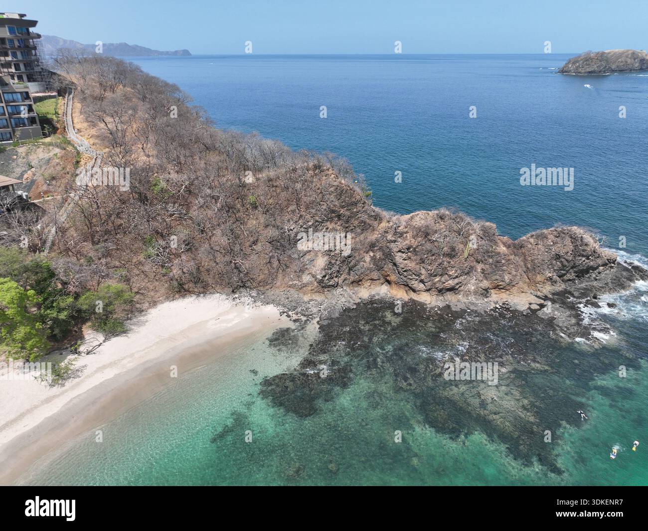 Splendida spiaggia della penisola, Guanacaste, Costa Rica. Foto Stock