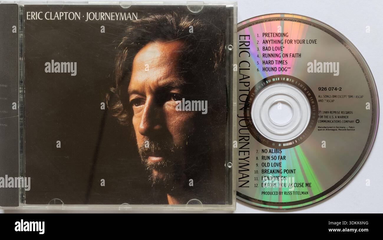 Eric Clapton Journeyman album su CD compact disc Foto Stock