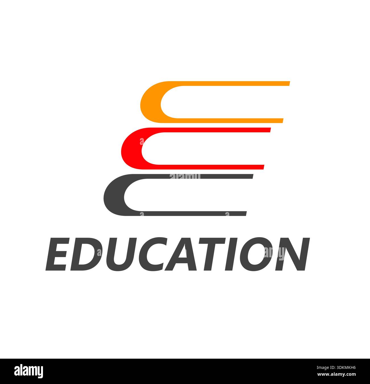 Icona del libro sull'istruzione scolastica, universitaria e universitaria Illustrazione Vettoriale