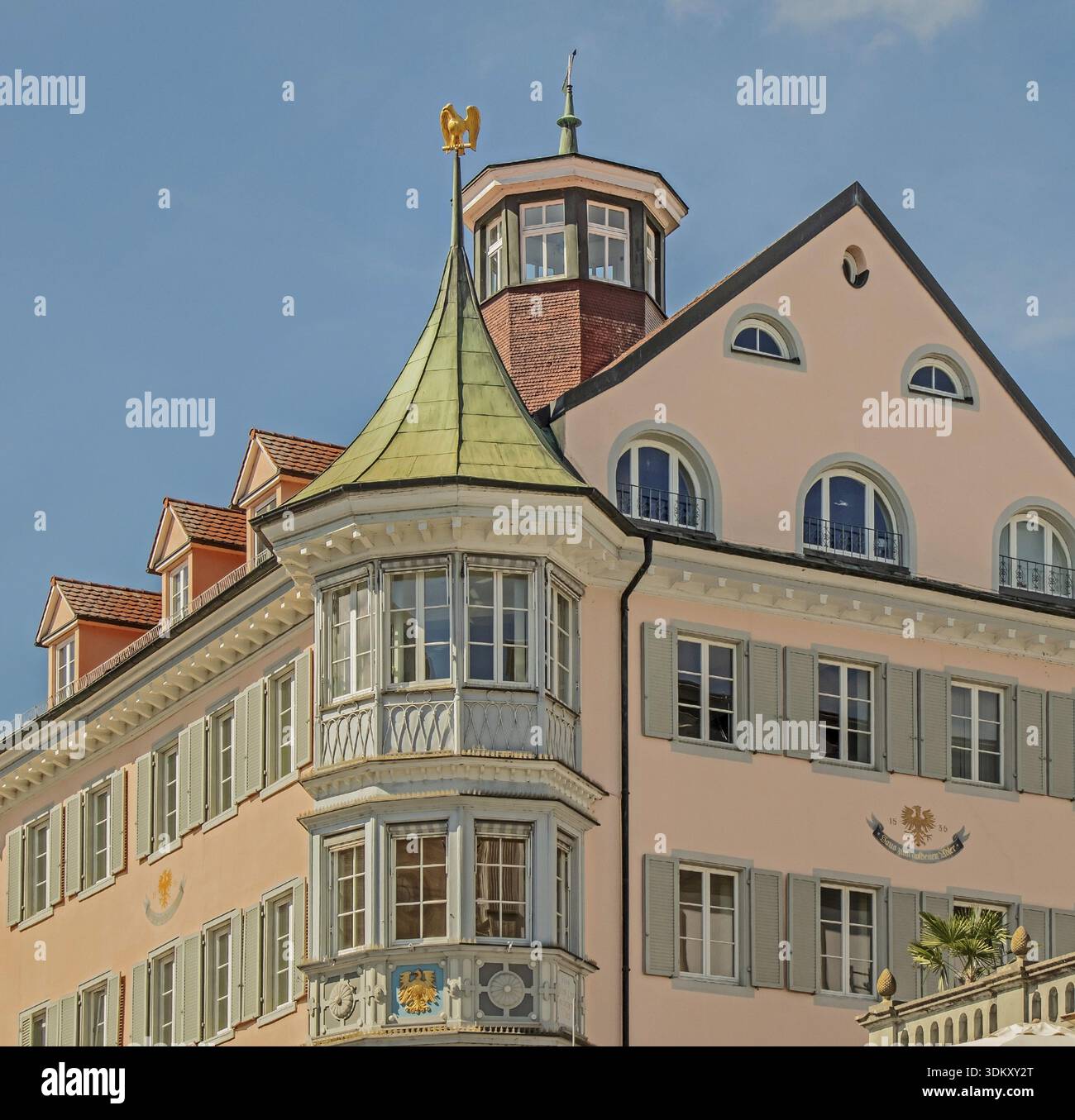 Edificio commerciale Marktstaette Konstanz Foto Stock
