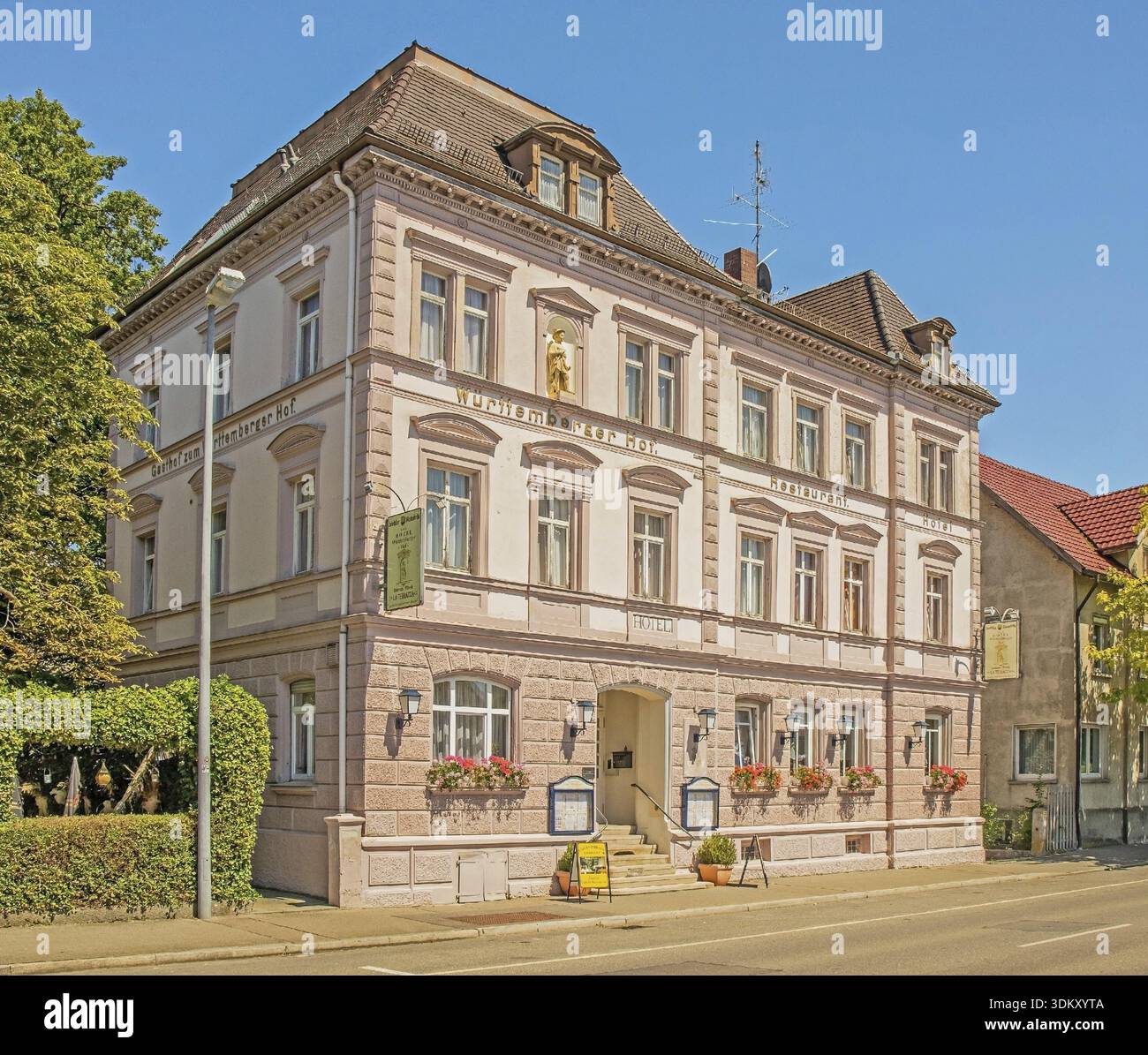 Wuerttemberger Hof, ristorante e hotel, Bad-Saulgau Foto Stock