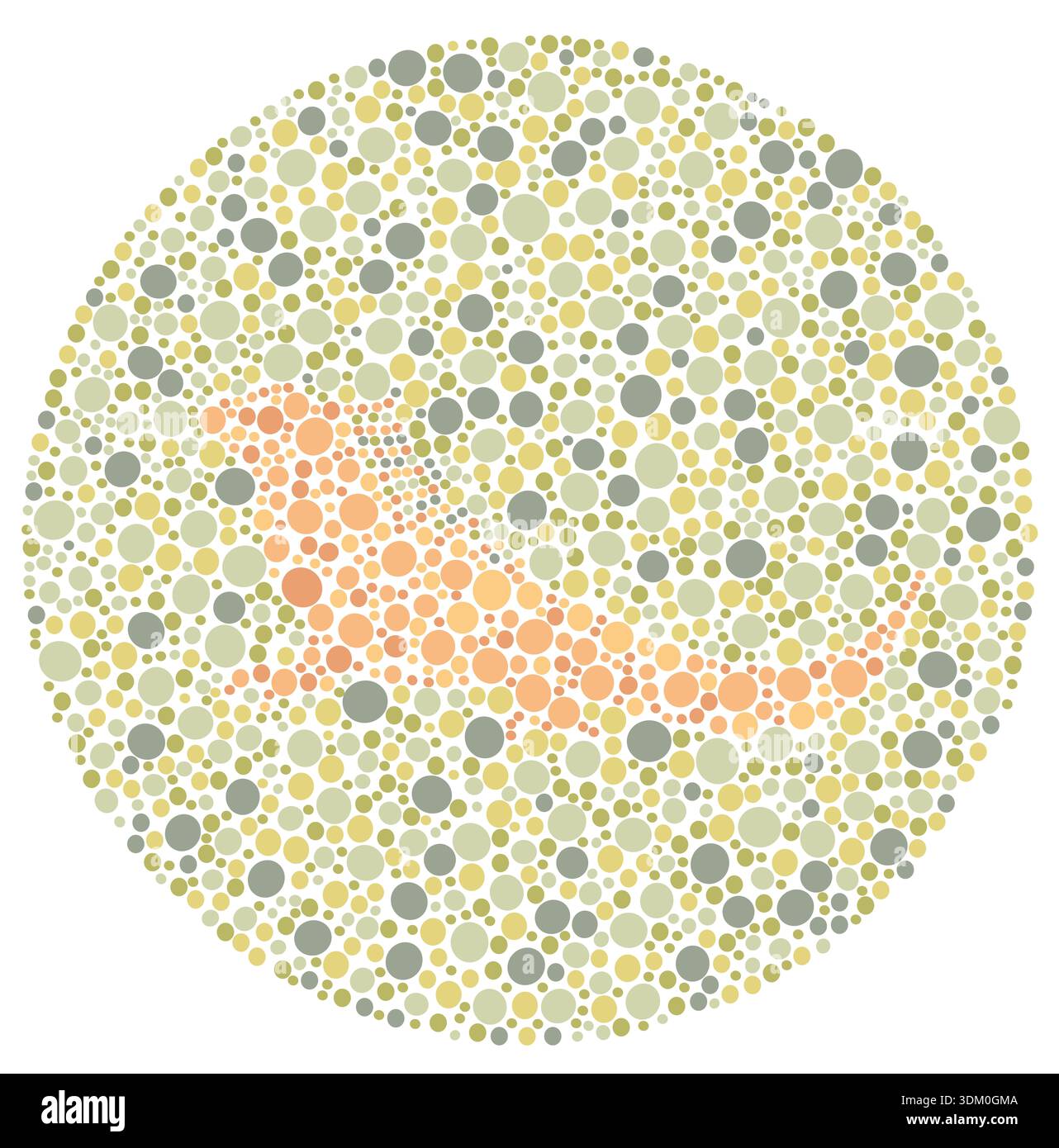 Mosaico della scala rettile astratto per la diagnostica della percezione della visione del colore Foto Stock