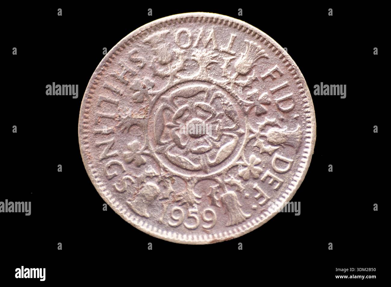 1959 Regina Elisabetta II Florin Foto Stock