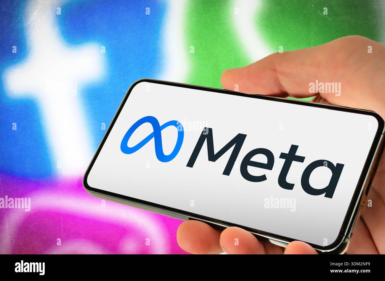 Meta Platforms precedentemente società tecnologica di Facebook Foto Stock