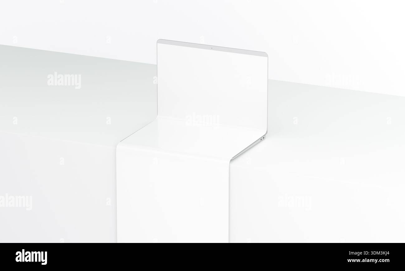 Display flessibile minimo per laptop Foto Stock