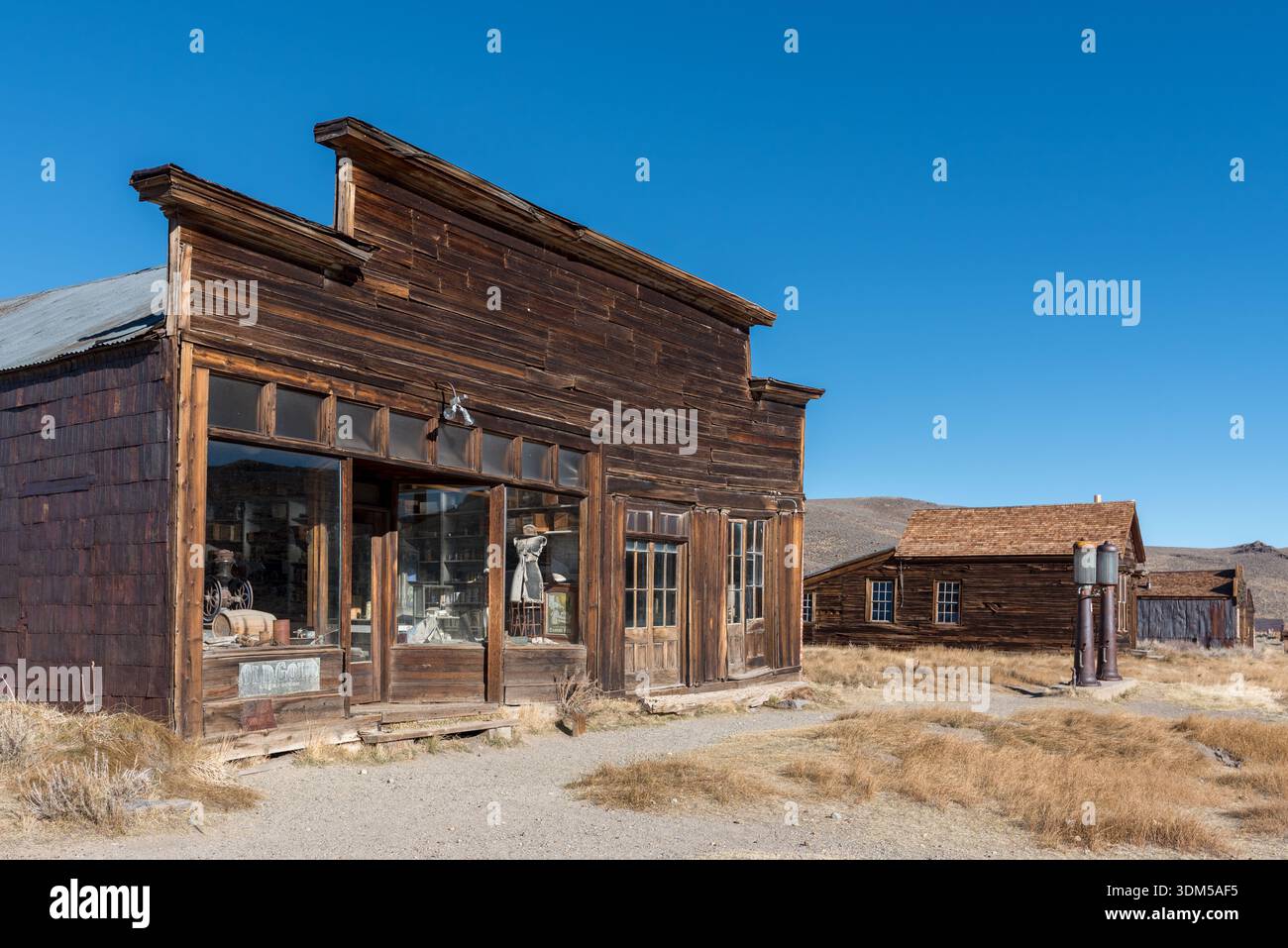 Boone Store and Warehouse, Bodie State Historic Park, California, Stati Uniti. Foto Stock