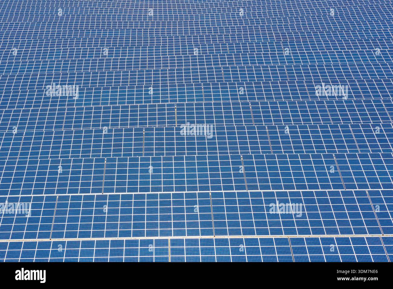 Centrale solare, Meclemburgo-Pomerania occidentale, Germania Foto Stock