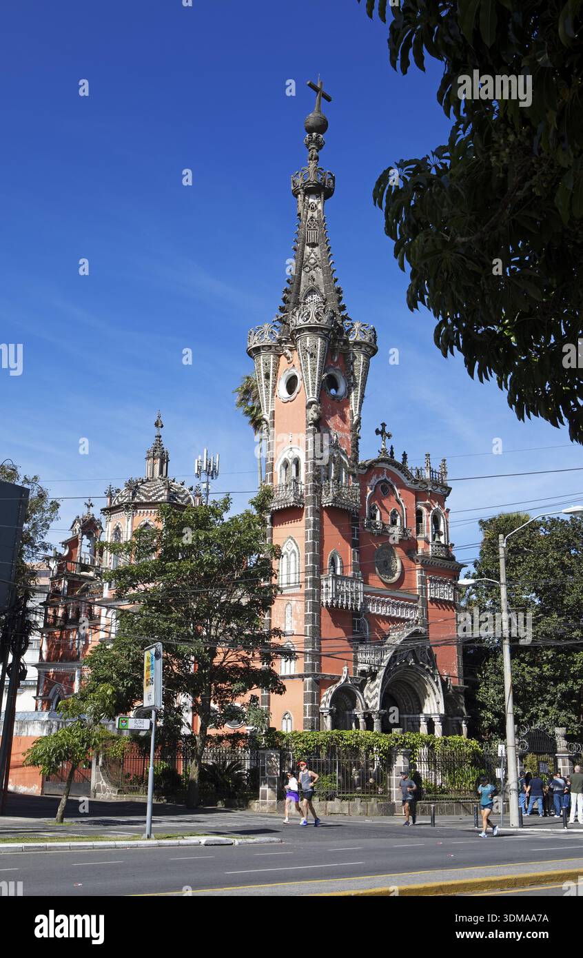 Chiesa o Iglesia Yurrita o Iglesia Nuestra Senora de las Angustias, zona 4, città del Guatemala, Dipartimento del Guatemala, Guatemala Foto Stock