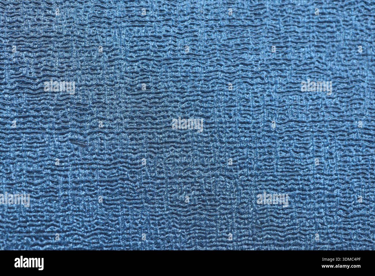 primo piano di una texture blu Foto Stock