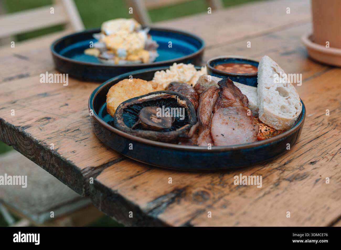 Colazione Glamping Foto Stock