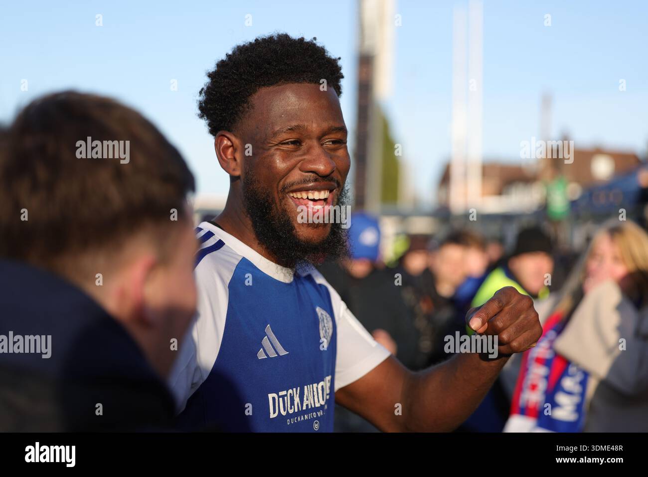Macclesfield, Regno Unito. 10 gennaio 2026 Rollin Menayese - Macclesfield batte il Crystal Palace nel terzo turno di fa Cup. Credito Peter Simmons / Alamy Foto Stock