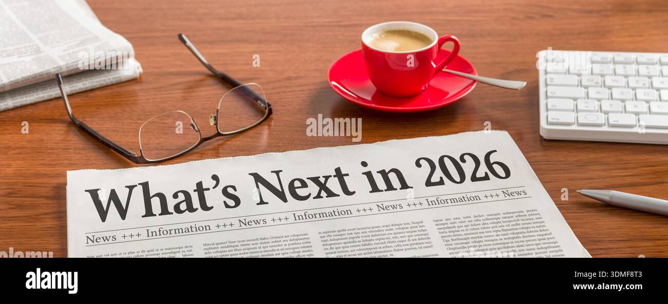Cosa succederà nel 2026 Foto Stock