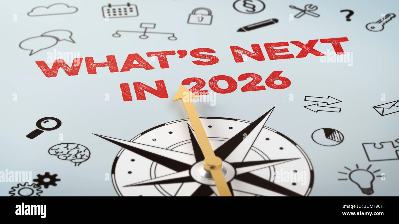 Cosa succederà nel 2026 Foto Stock