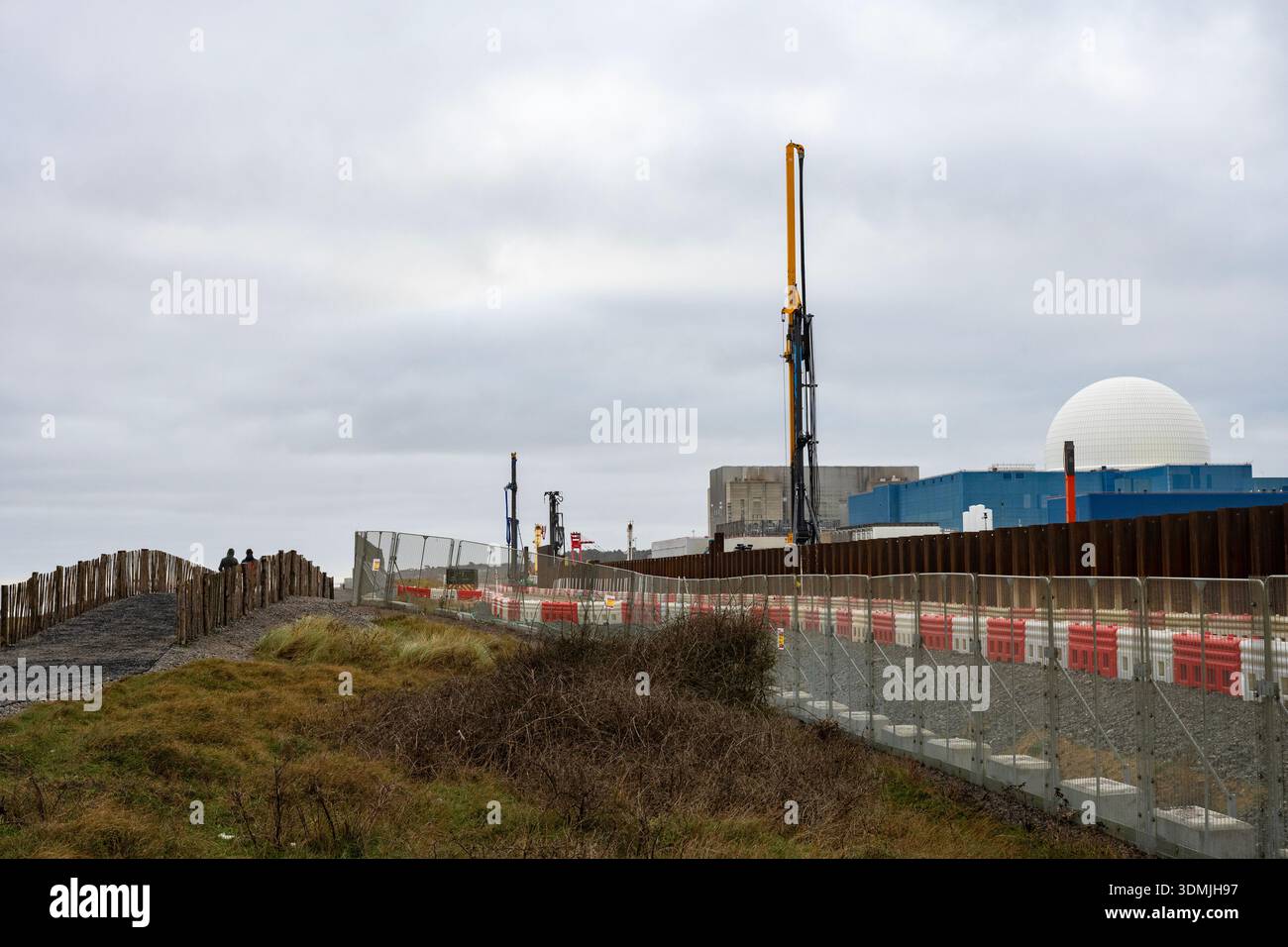 Cantiere della centrale nucleare di Sizewell C. Foto Stock