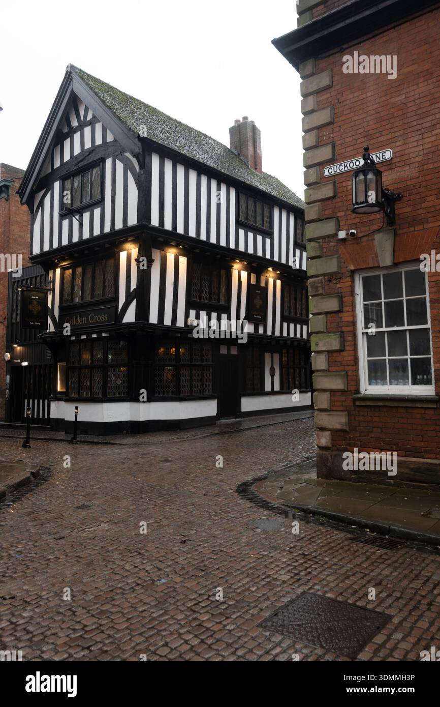 Il Golden Cross pub, Coventry, West Midlands, England, Regno Unito Foto Stock