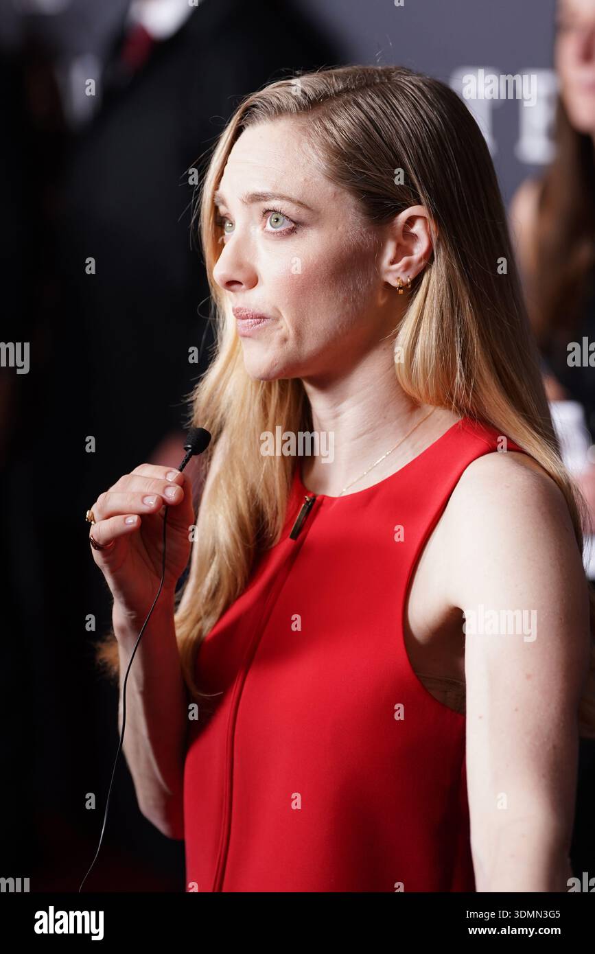 Amanda Seyfried arriva a Picturehouse Central a Londra per la proiezione di gala britannica del Testamento di Ann Lee. Data foto: Venerdì 6 febbraio 2026. Foto Stock