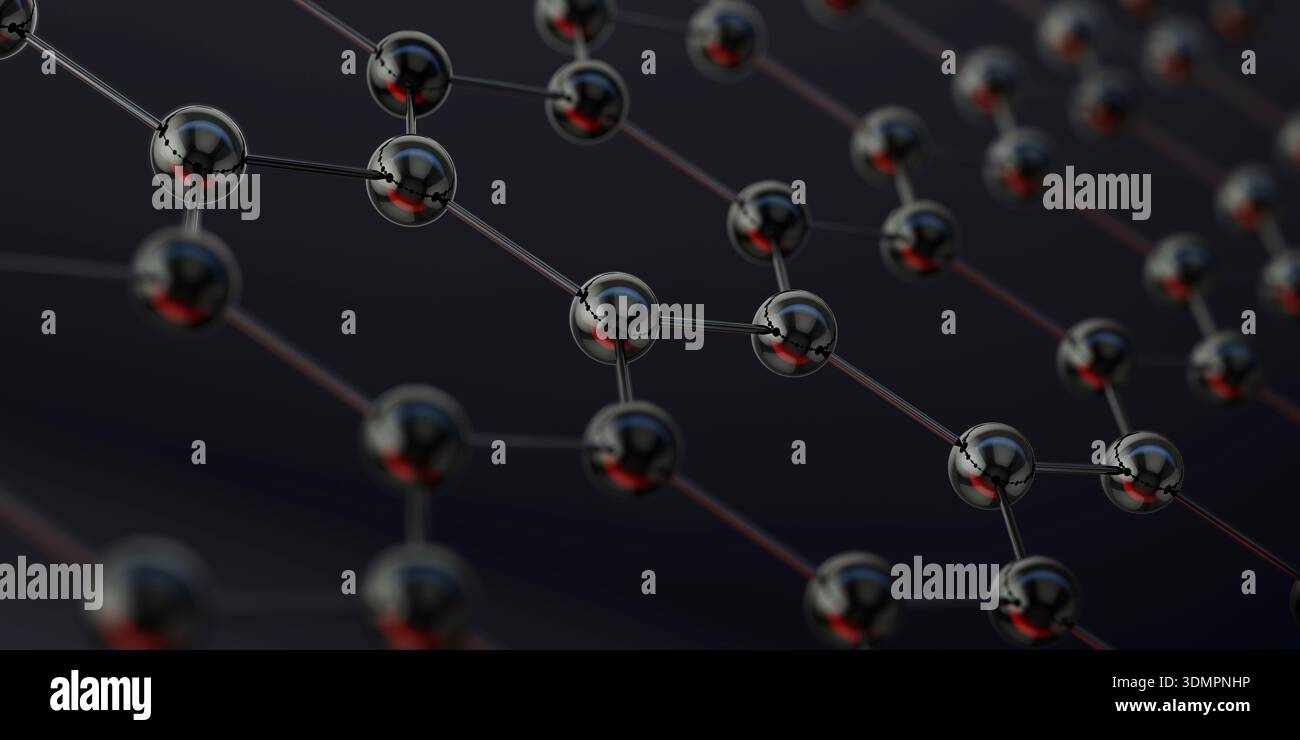 Grafene foglio illustrativo. Foto Stock