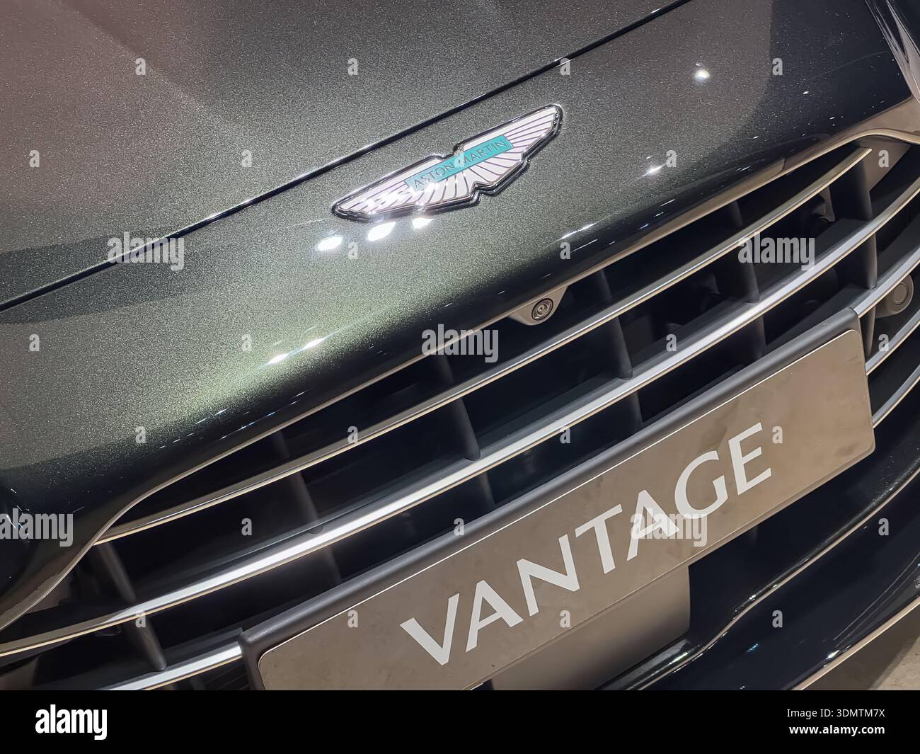 Aston Martin, Park Lane, Londra - Immagine stock catturata con smartphone