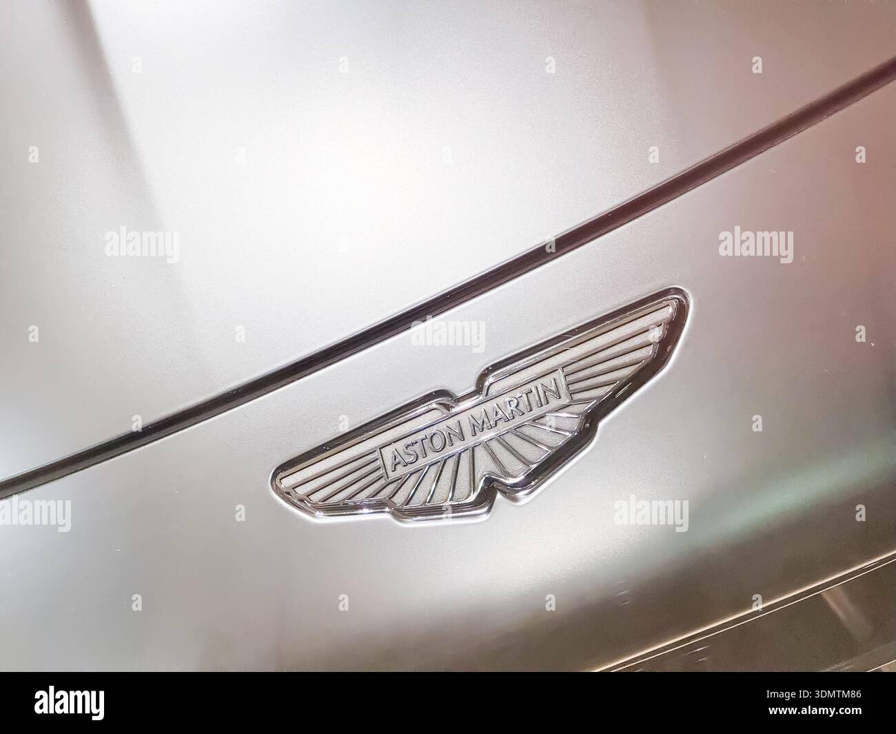 Aston Martin, Park Lane, Londra - Immagine stock catturata con smartphone