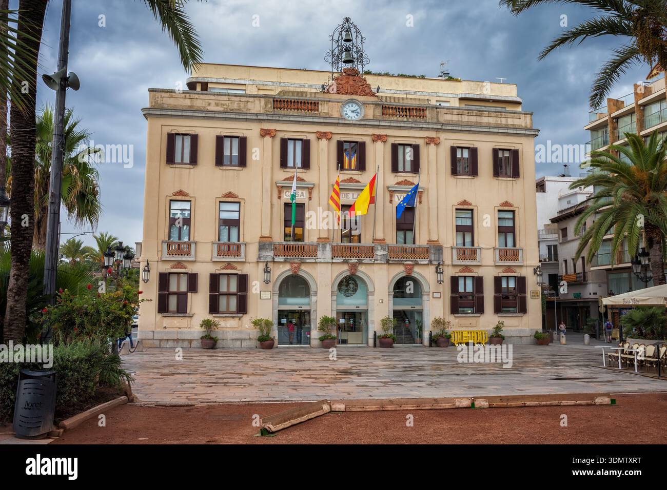 Municipio - Casa de la Villa (Lloret Futur, sa) nella città di Lloret de Mar in Catalogna, Spagna. Foto Stock