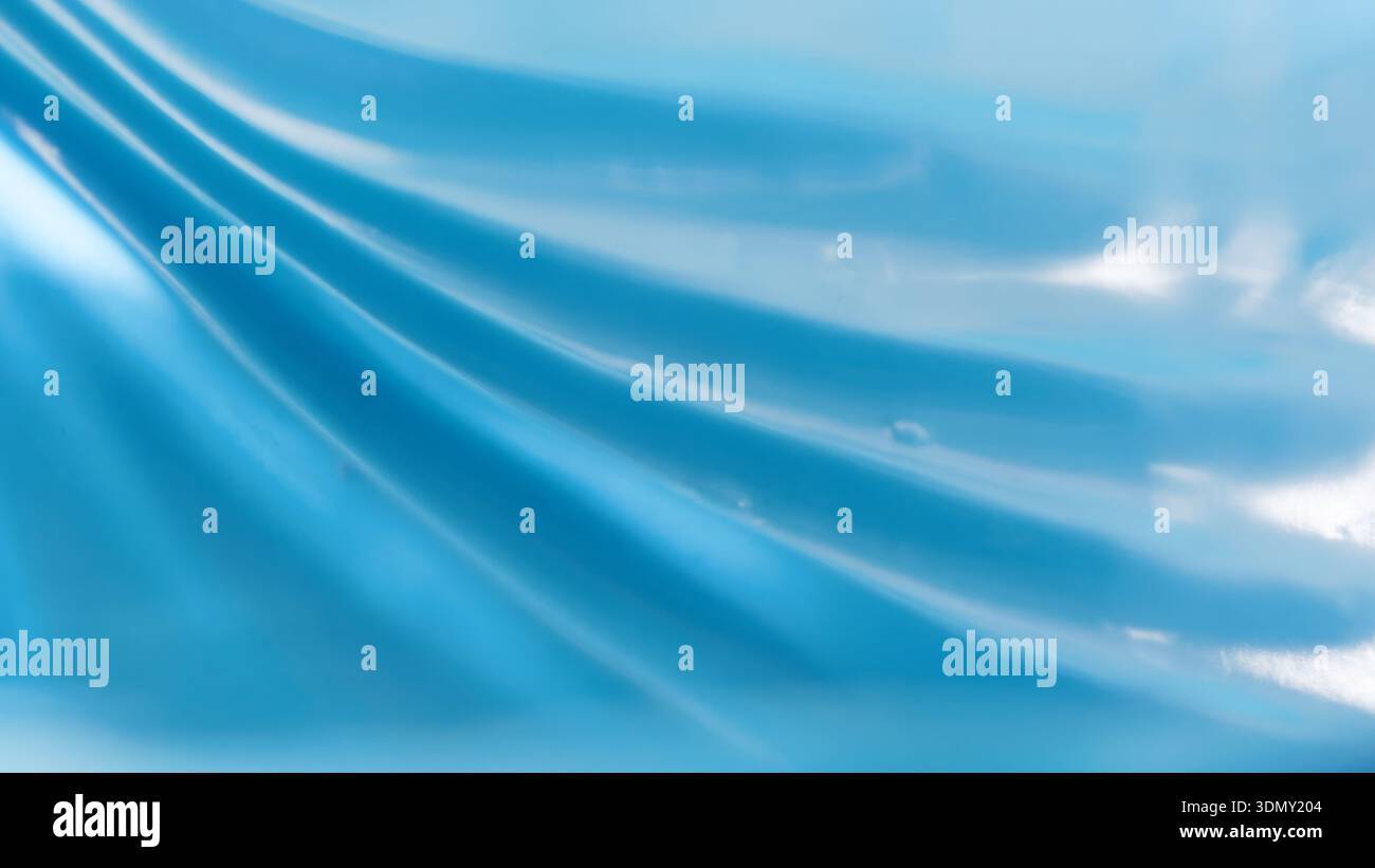 Vista dettagliata della Airy Blue Meringue con punte lucide e delicate texture in schiuma in ambiente Studio Foto Stock