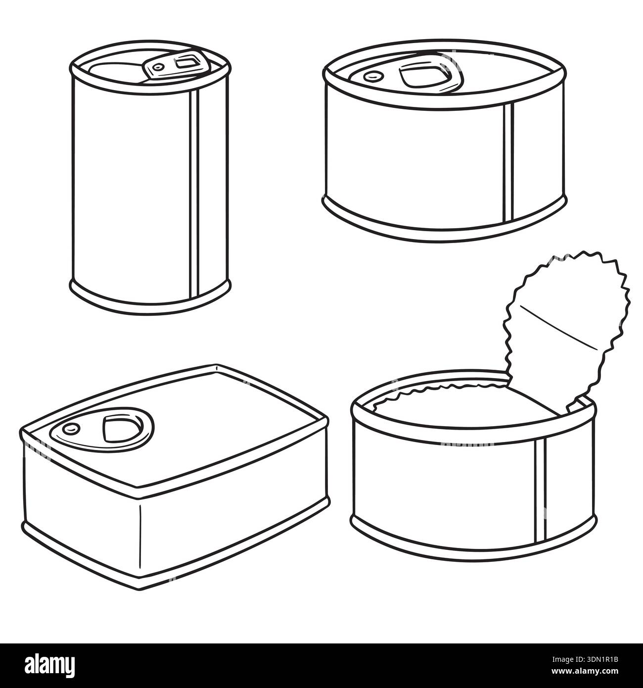 Set di vettore di can Illustrazione Vettoriale