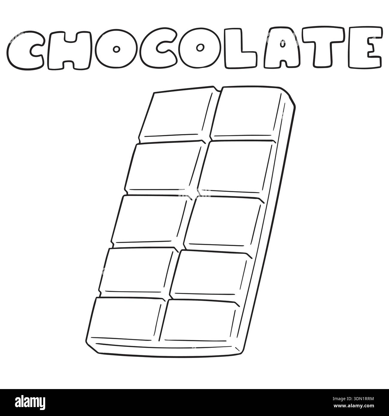 Set di vettore di cioccolato Illustrazione Vettoriale