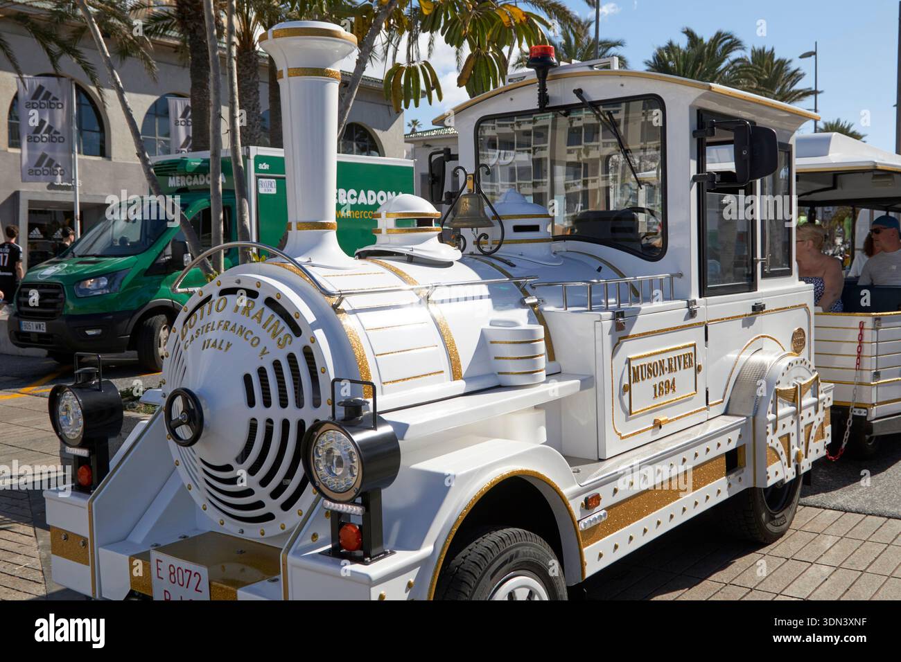 treno turistico tenerife costa adeje tenerife isole canarie spagna Foto Stock