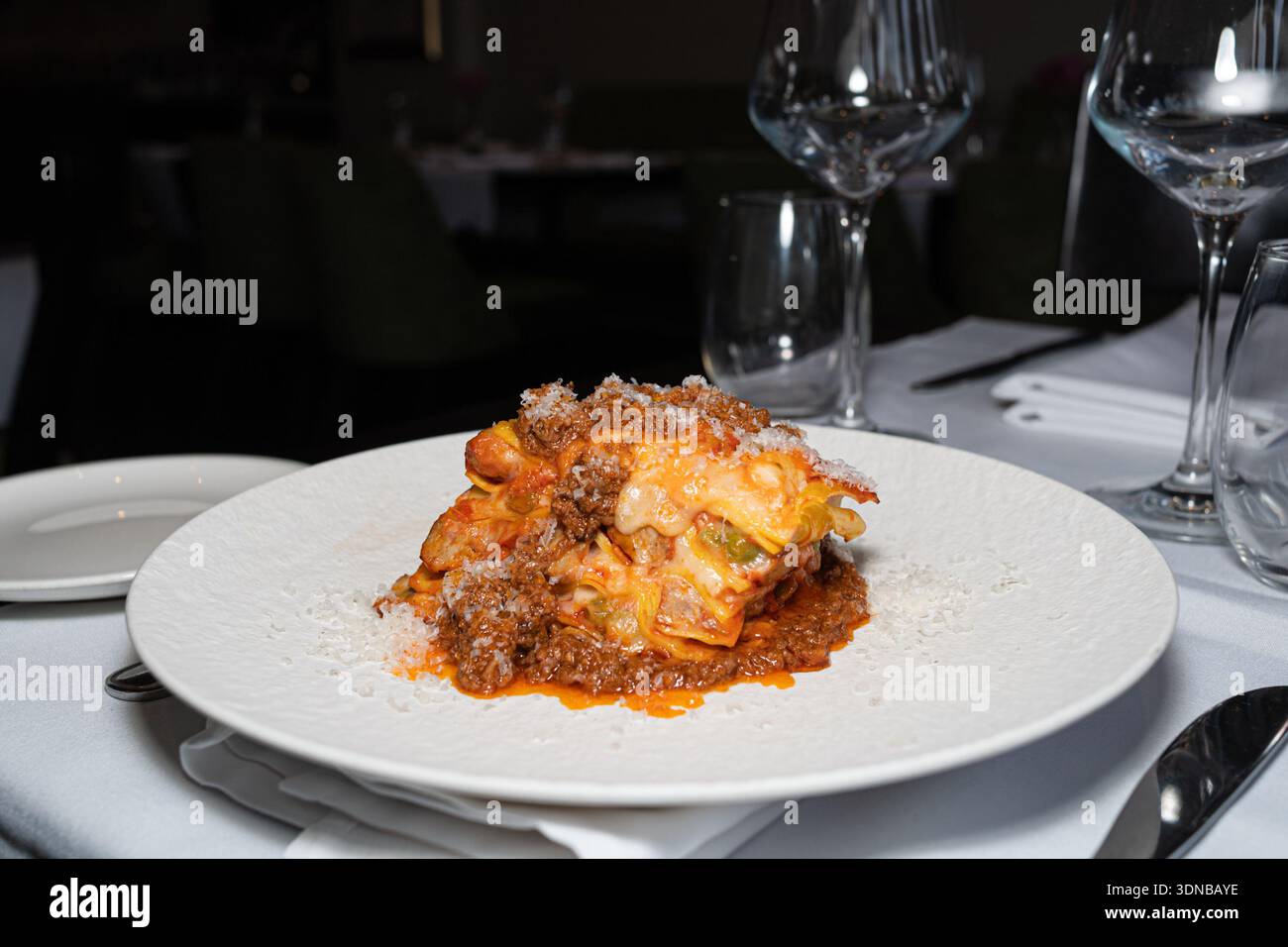 Lasagne di carne Foto Stock