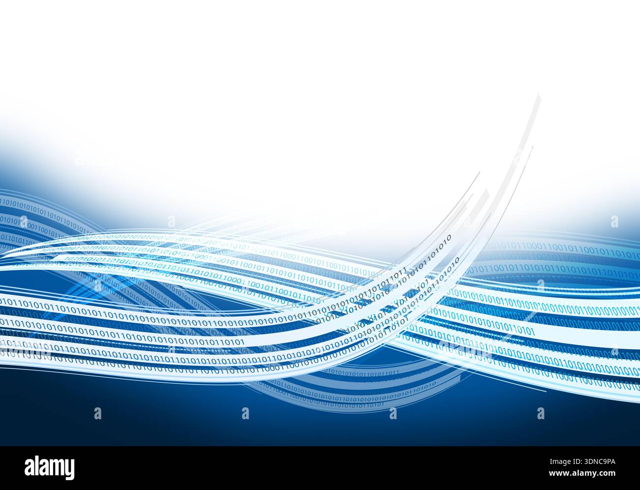 background del flusso di dati Foto Stock