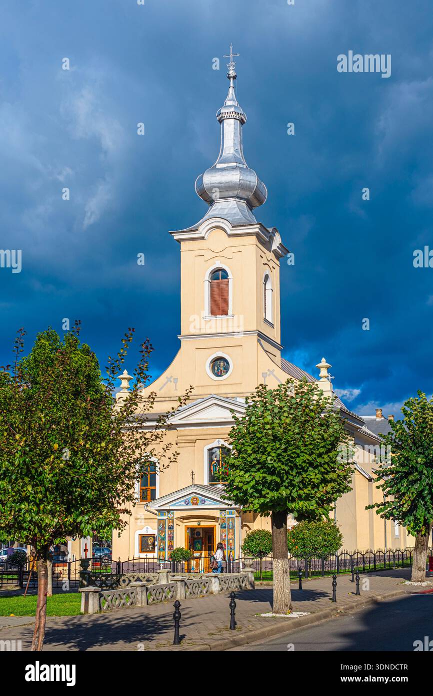Romania, regione di Maramures, Sighetu Marmatiei, Chiesa ortodossa Ucraina dell'Esaltazione della Santa Croce Foto Stock