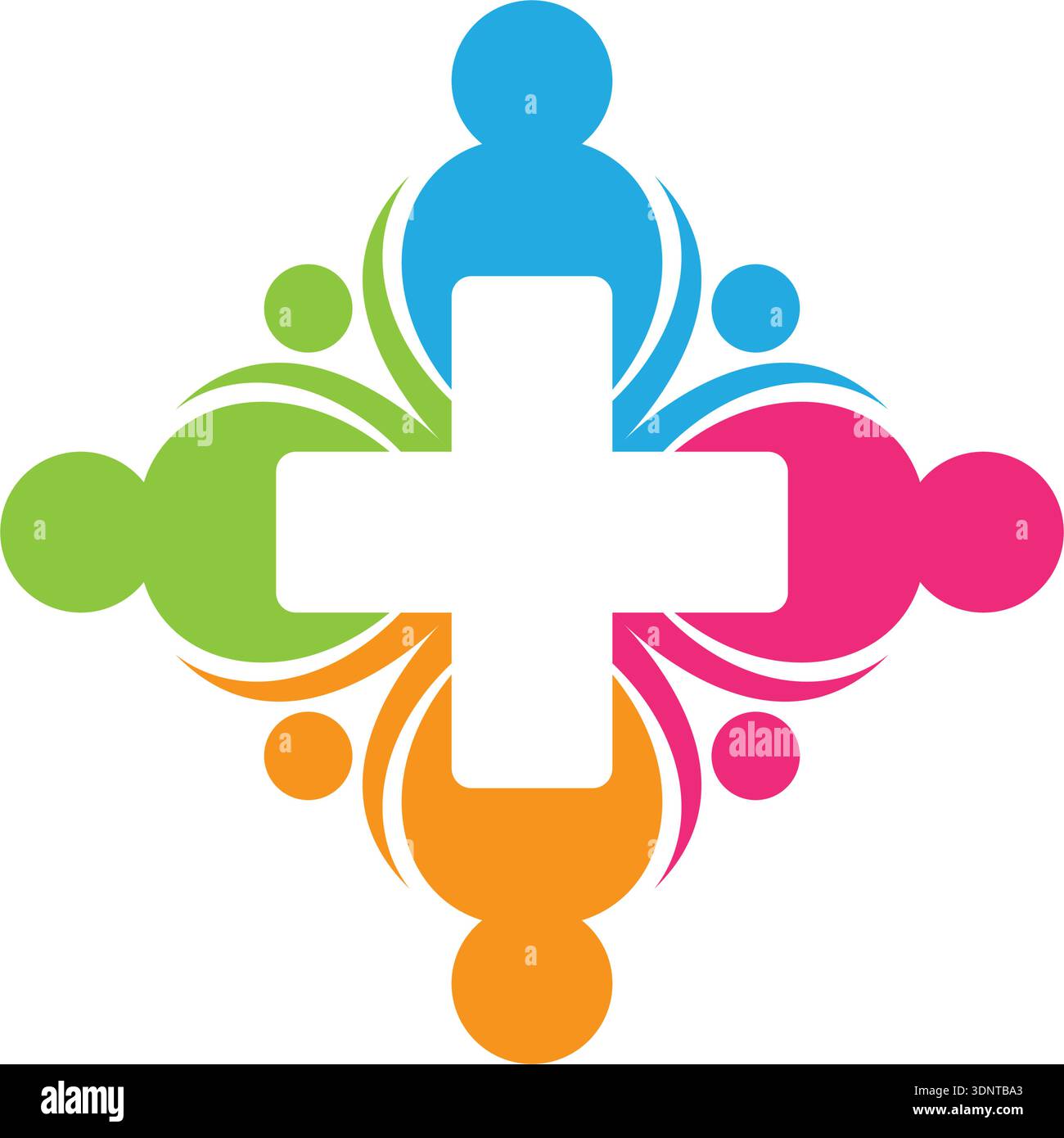 Design dell'icona vettoriale del logo salute Illustrazione Vettoriale