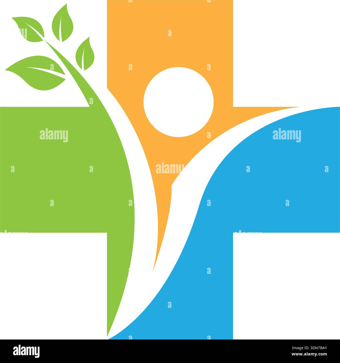 Design dell'icona vettoriale del logo salute Illustrazione Vettoriale