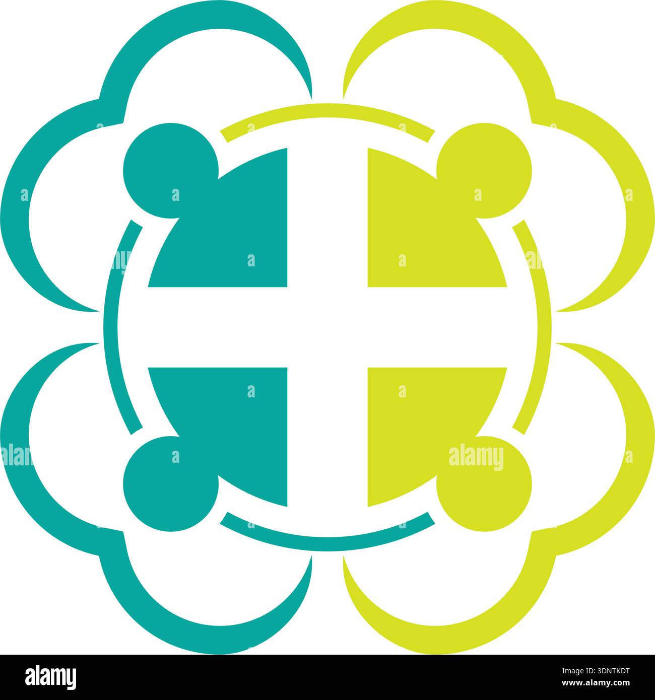 Design dell'icona vettoriale del logo salute Illustrazione Vettoriale