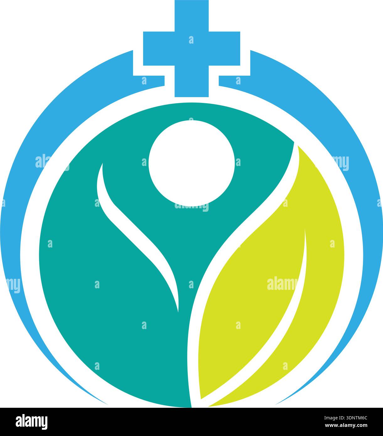 Design dell'icona vettoriale del logo salute Illustrazione Vettoriale
