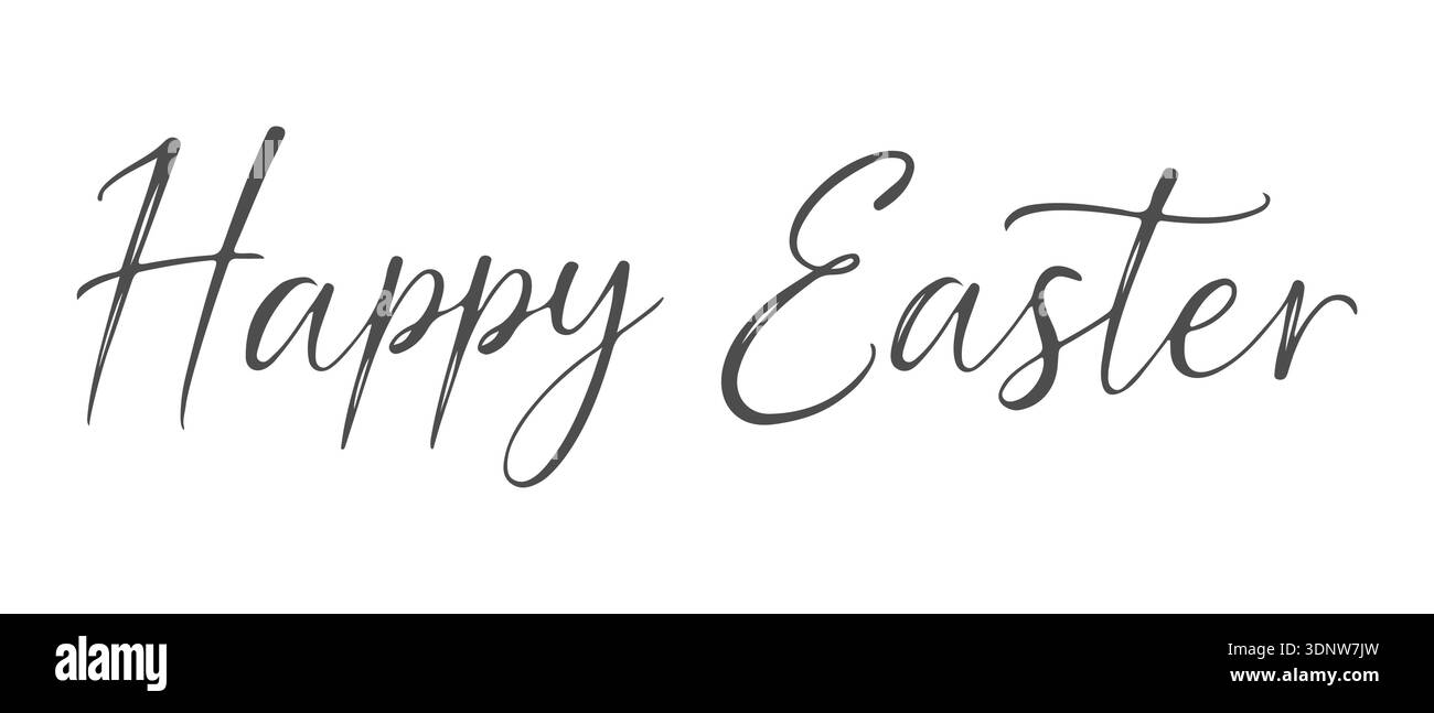 Iscrizione buona Pasqua lettering . Banner di testo per buona Pasqua. Illustrazione vettoriale Illustrazione Vettoriale