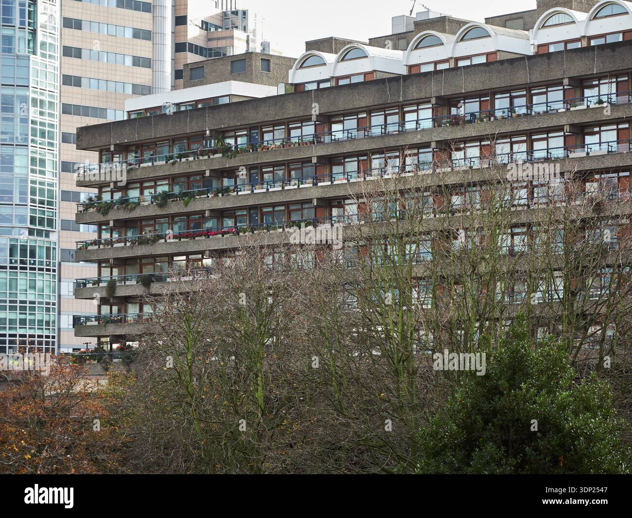 Barbican Centre, alloggi residenziali Foto Stock