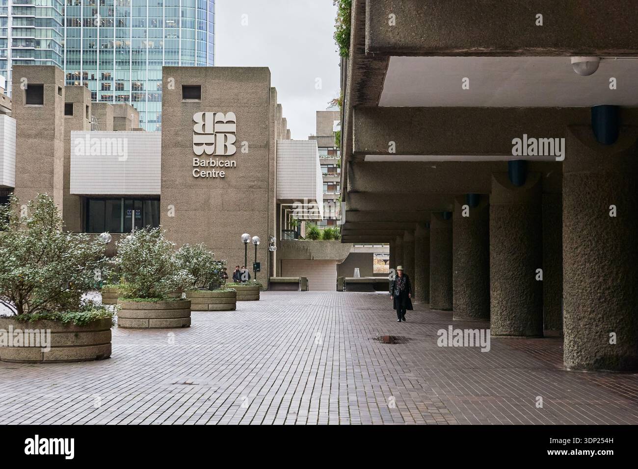 Barbican Center, insegna e logo Foto Stock