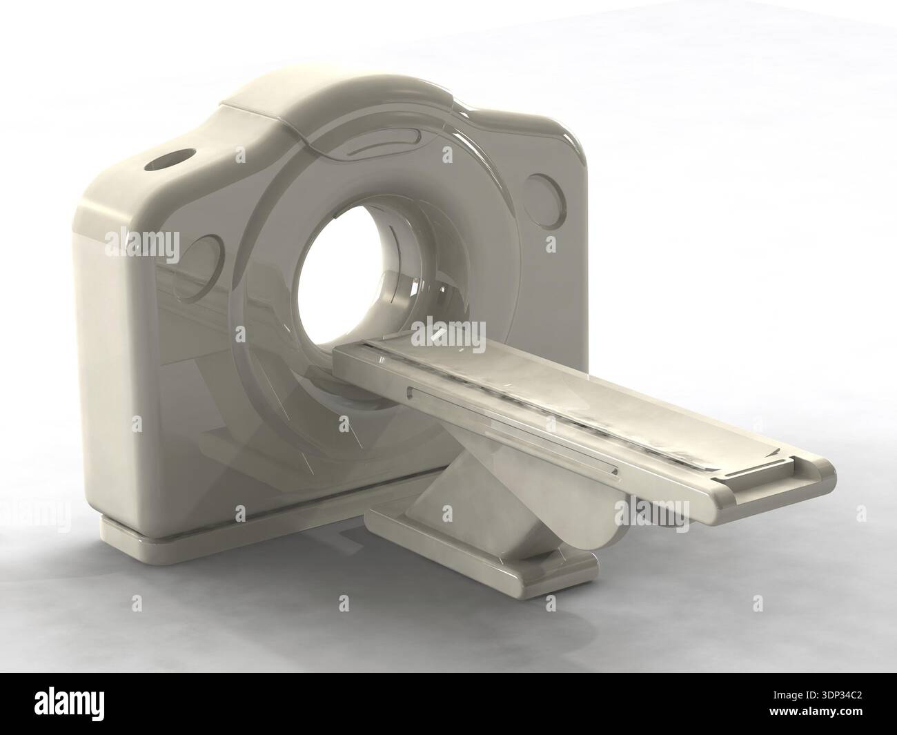 3D render di una tomografia assiale computerizzata TAC o uno scanner cat. Le scansioni sono effettuate tramite il calcolo di tomografia da immagini a raggi X Foto Stock
