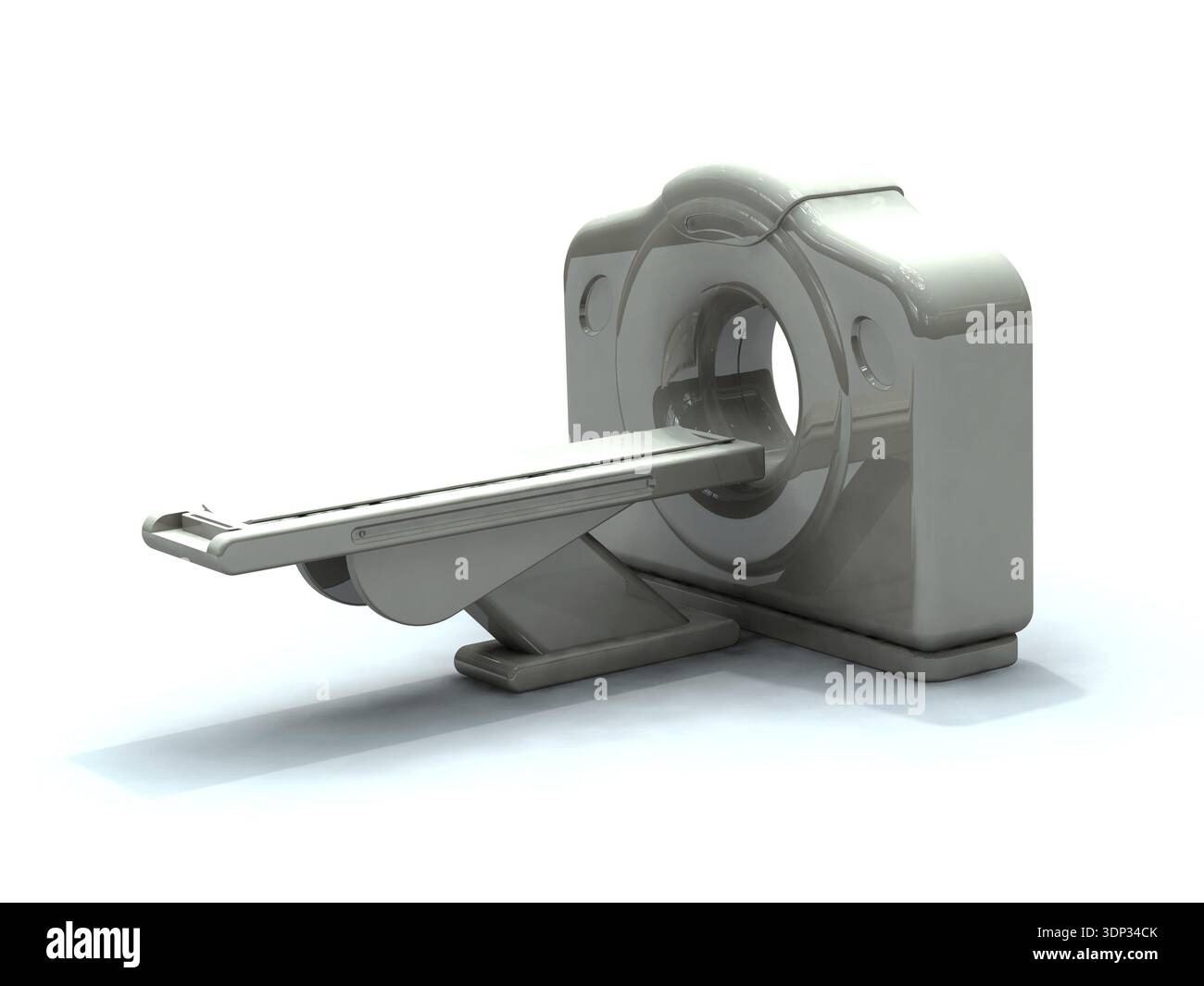 3D render di una tomografia assiale computerizzata TAC o uno scanner cat. Le scansioni sono effettuate tramite il calcolo di tomografia da immagini a raggi X Foto Stock