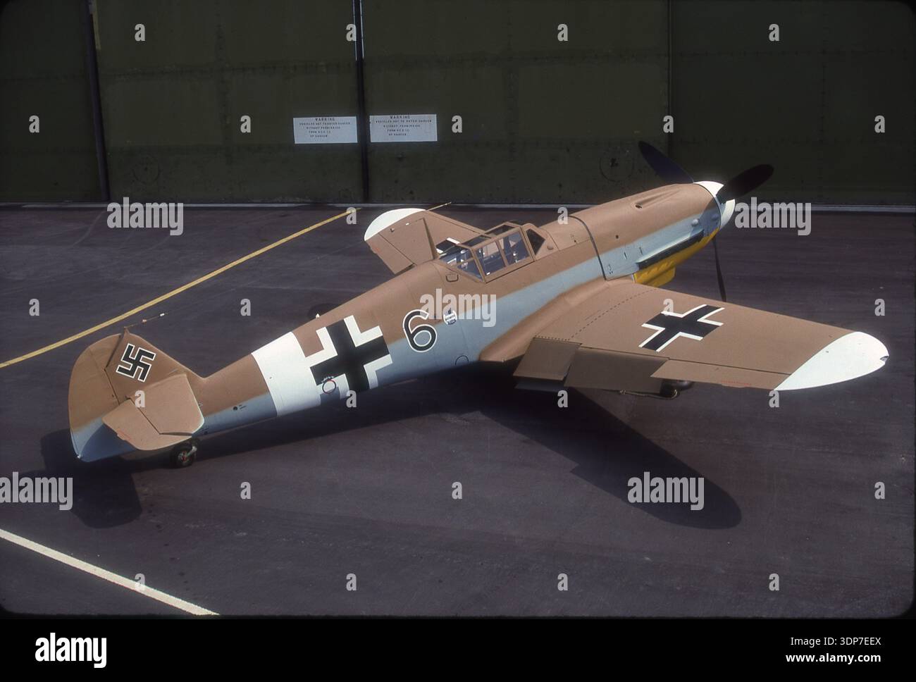 EX LUFTWAFFE MESSERSCHMITT Bf-109g RESTAURATO (me-109G) Foto Stock